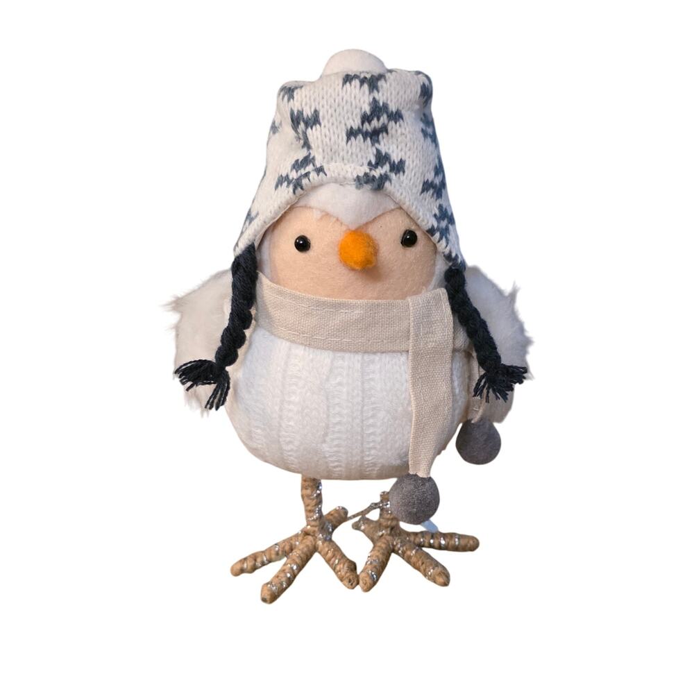 Target Spritz Bird 2019 Clove White Knit Sweater Hat Scarf with Foot Tag‎